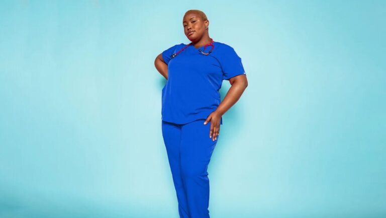 The Most Comfortable Plus Size Scrub for Women for Busy Professionals